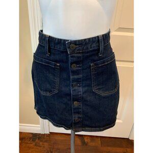 Denim & Supply Ralph Lauren Blue Dark Wash Denim Mini Jean Skirt, Size 30